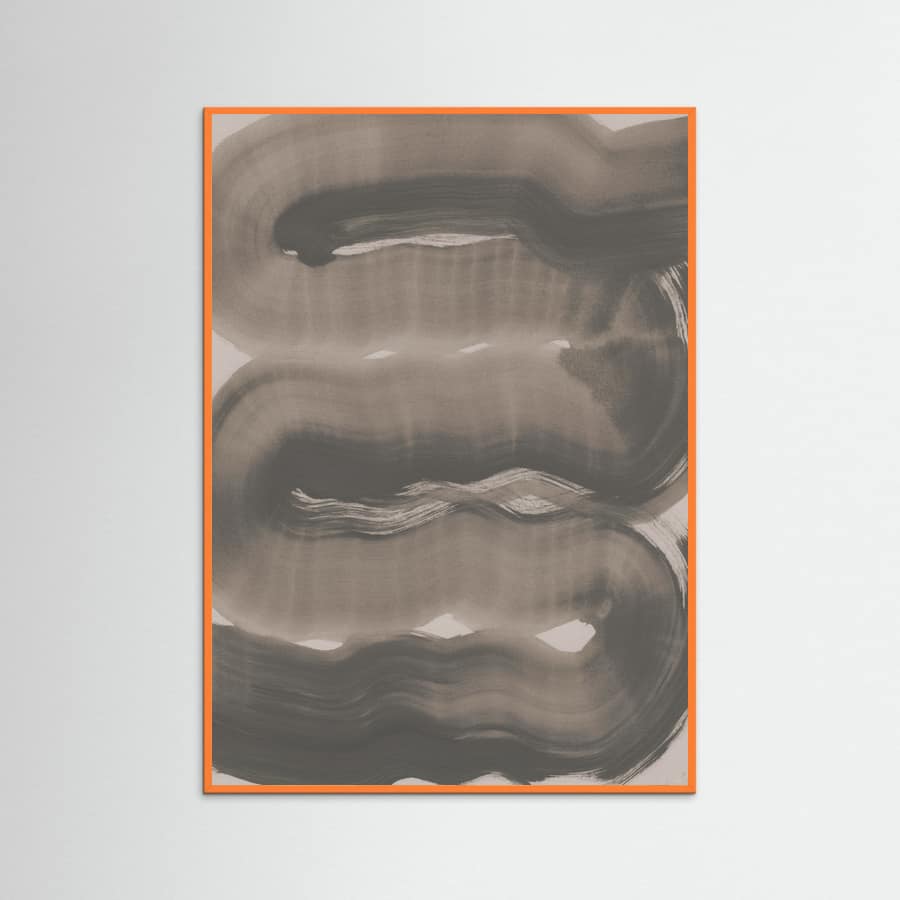 Abstract Brush Strokes 163X Poster – Poster und Kunstdruck