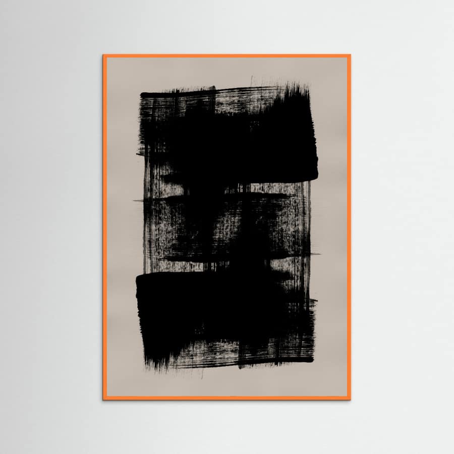Abstract Brush Strokes 180Y Poster – Poster und Kunstdruck