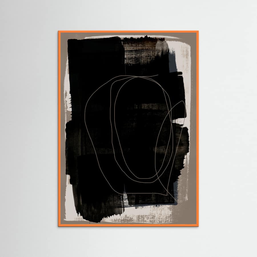 Abstract Brush Strokes 180Z Poster – Poster und Kunstdruck