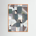 Orange Wood Abstract Desaturate No3 Poster