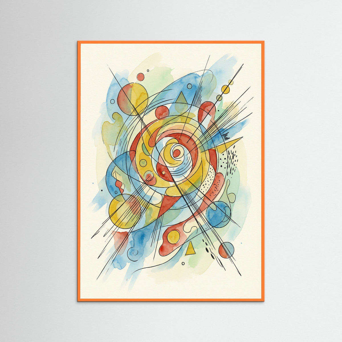 Orange Wood Abstract Dynamics