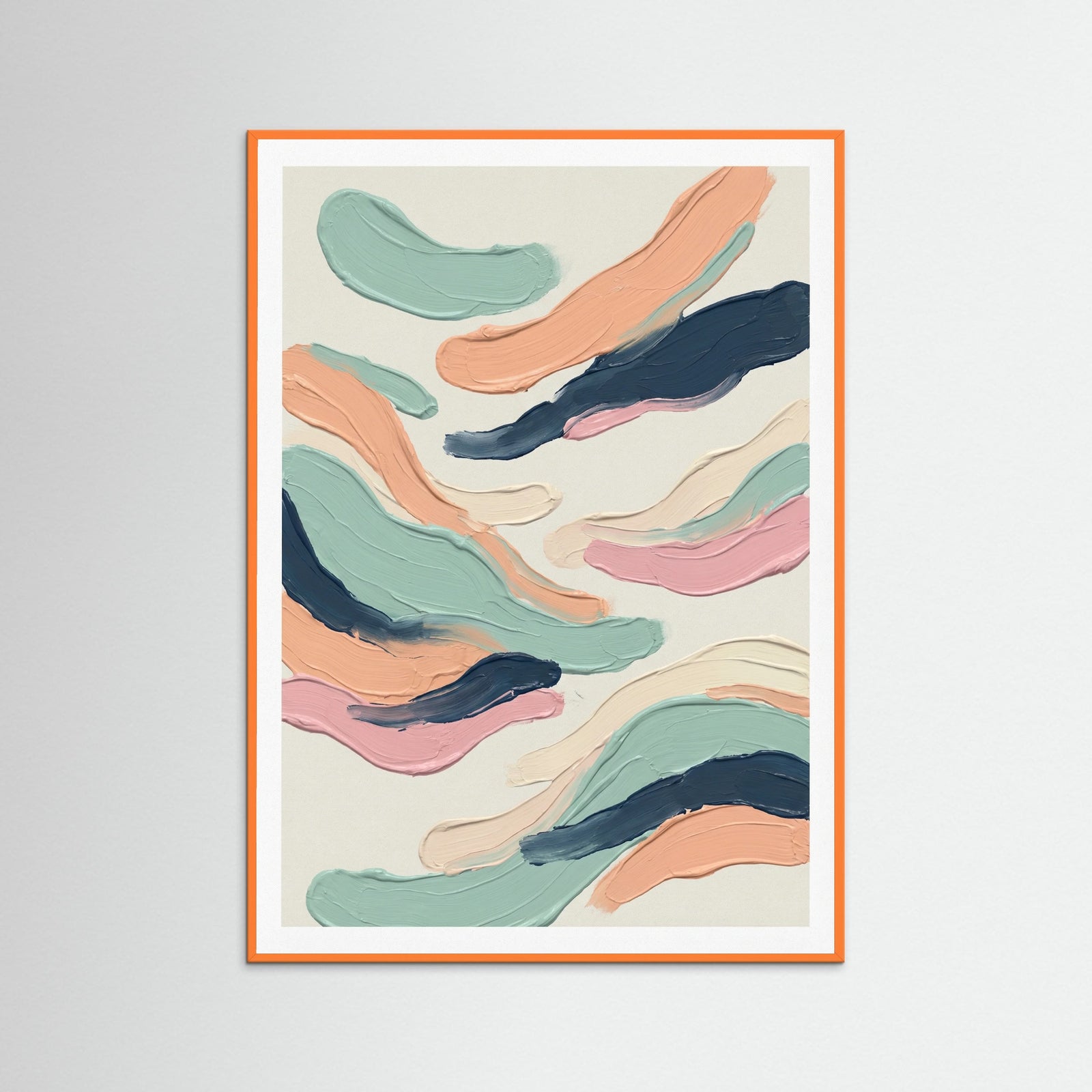 Orange Wood Abstract Efflorescence