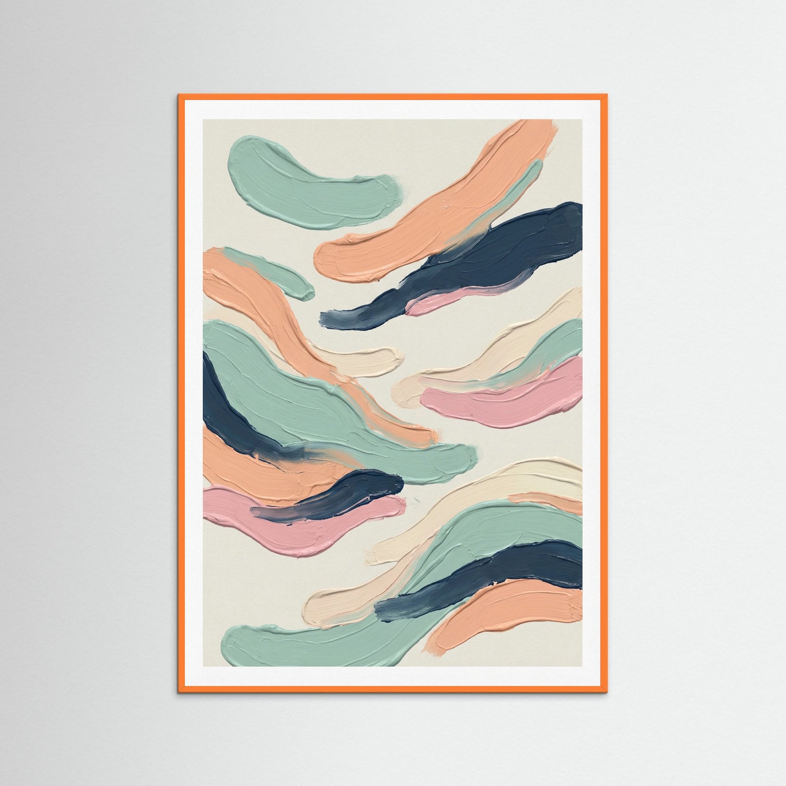 Orange Wood Abstract Efflorescence