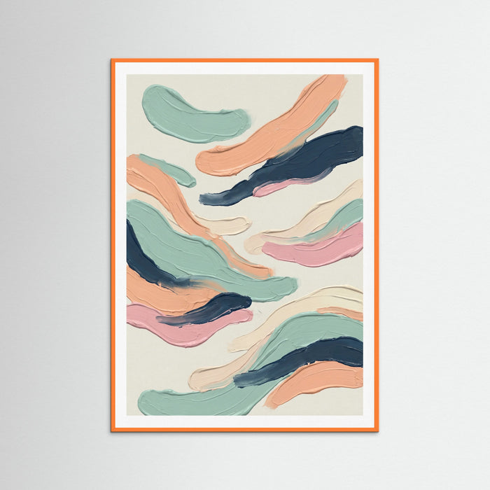 Orange Wood Abstract Efflorescence