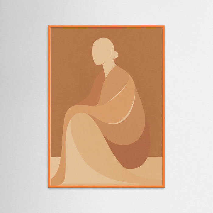 Orange Wood Abstract Essence