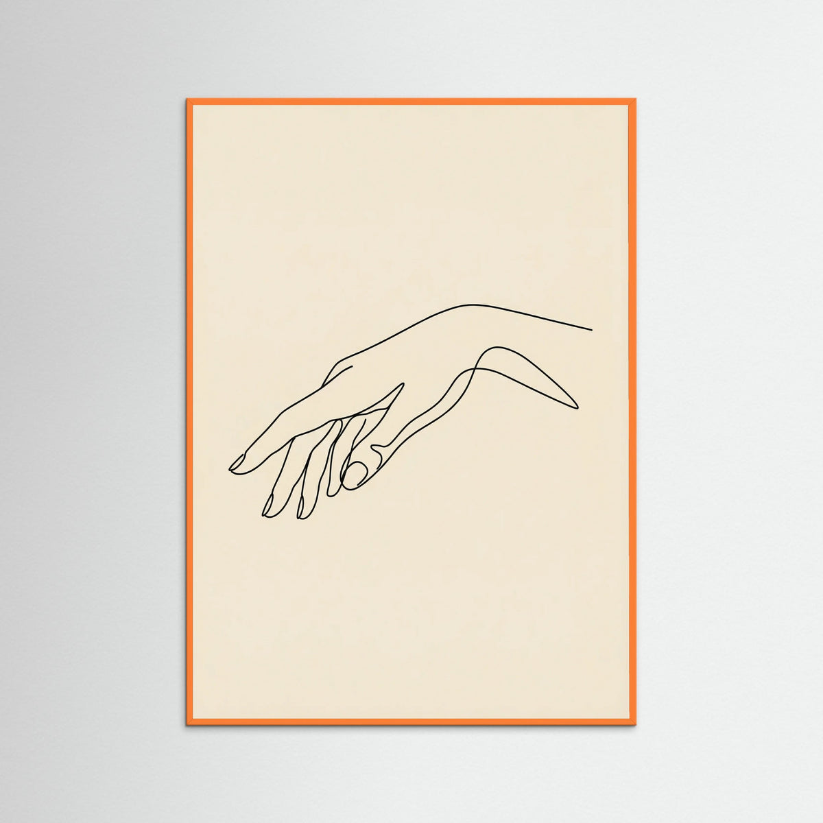 Orange Wood Abstract Female Form