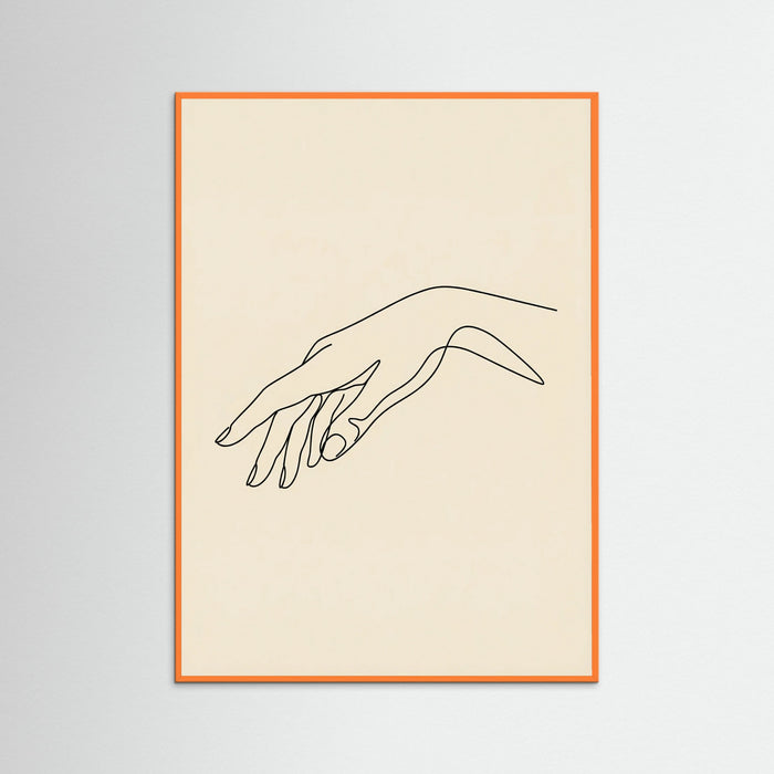Orange Wood Abstract Female Form