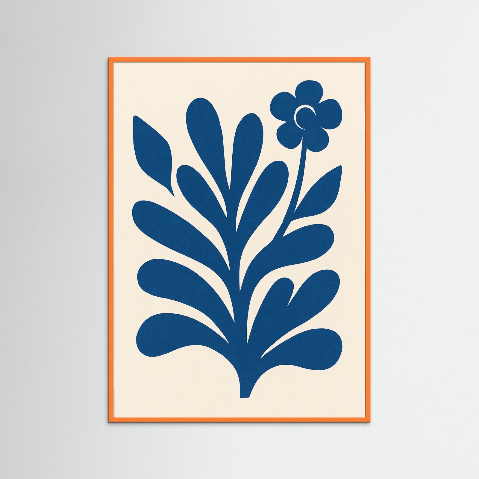 Orange Wood Abstract Figure Form