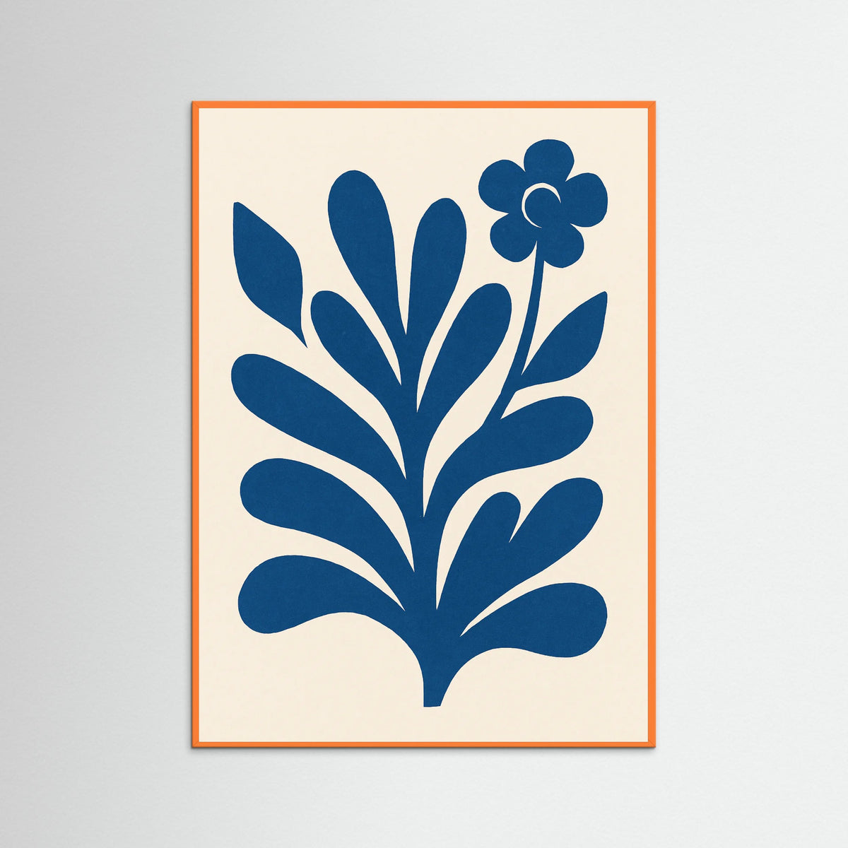 Orange Wood Abstract Figure Form