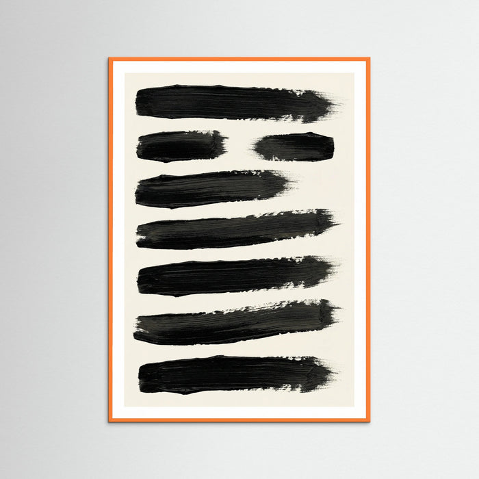 Orange Wood Abstract Flow