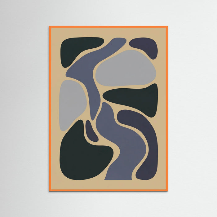 Orange Wood Abstract Foliage Study