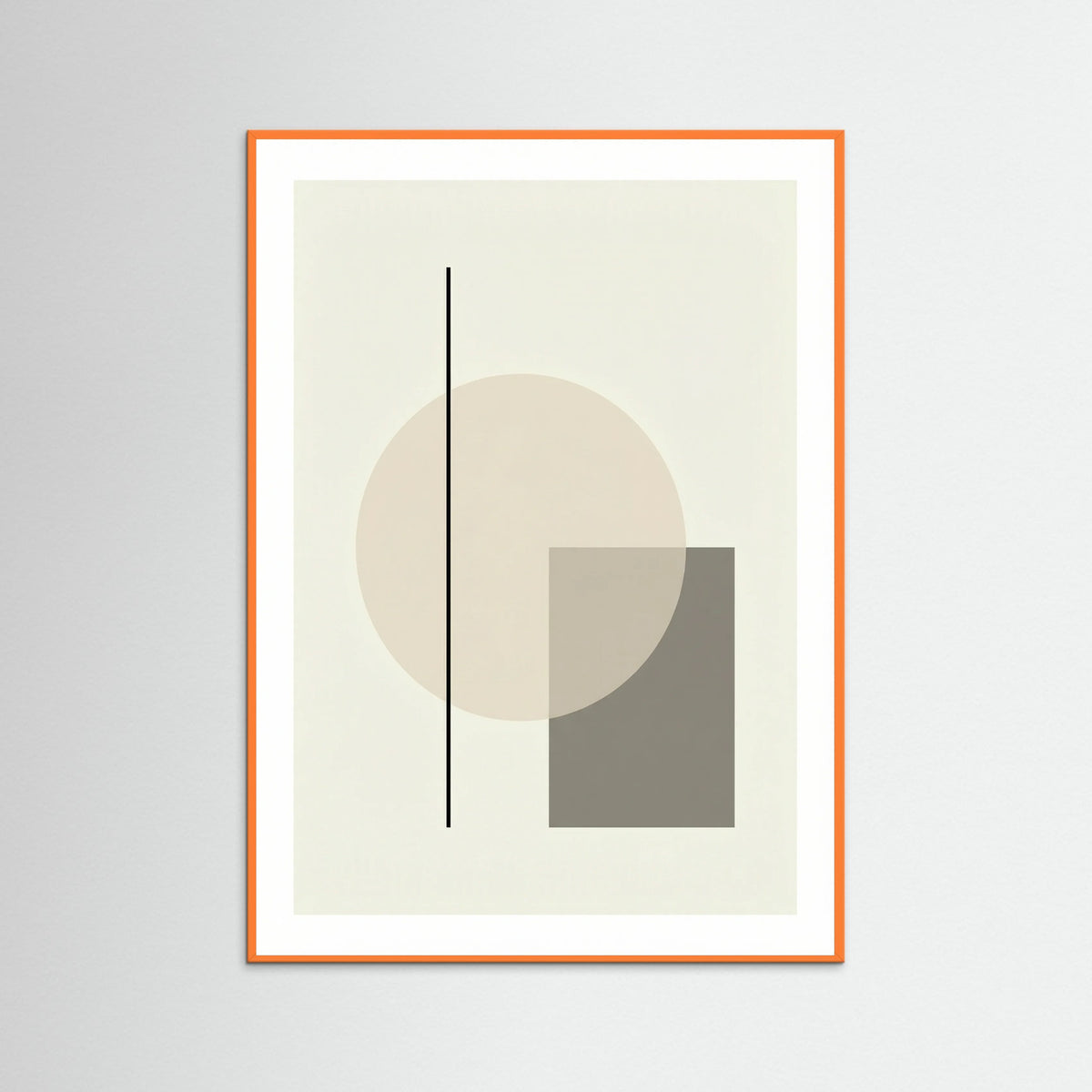 Orange Wood Abstract Forms