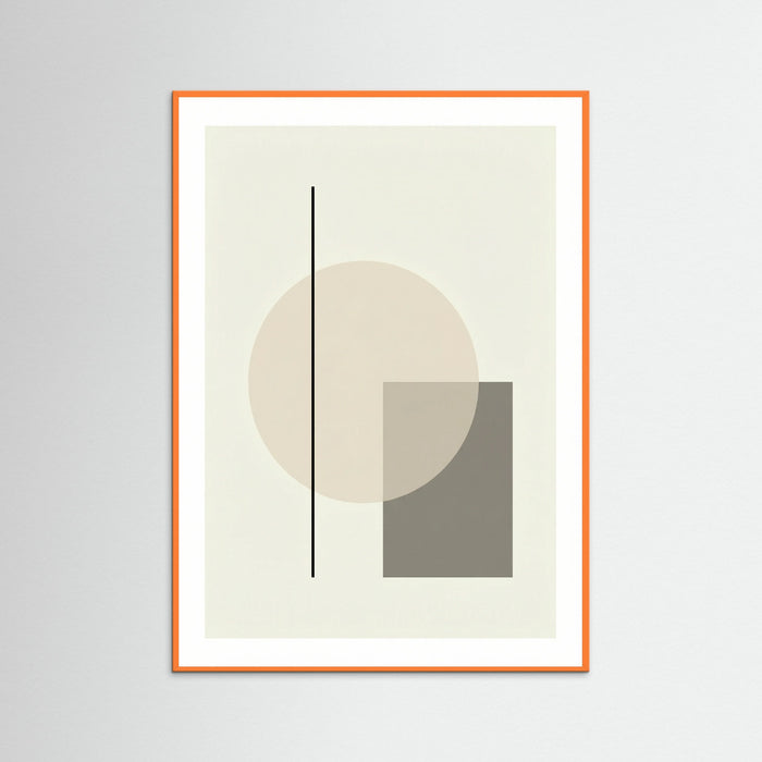 Orange Wood Abstract Forms