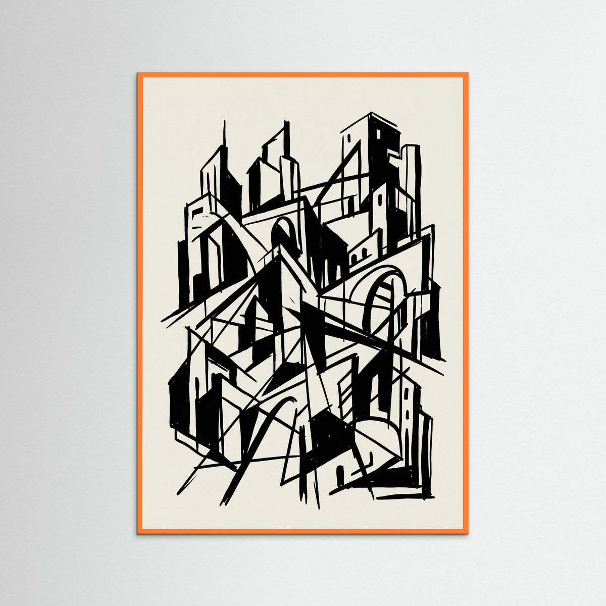 Orange Wood Abstract Gallery Unveiling