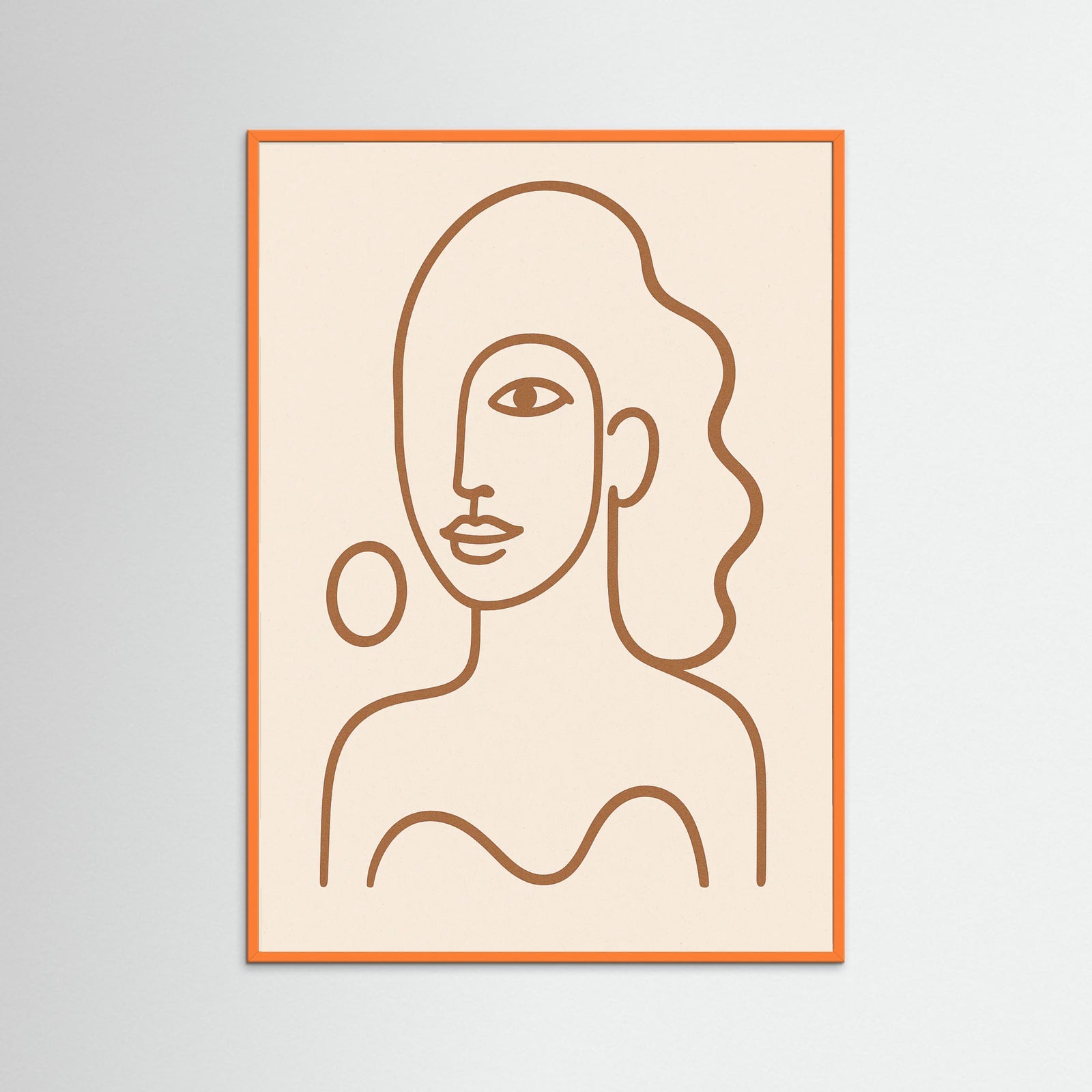 Orange Wood Abstract Gaze