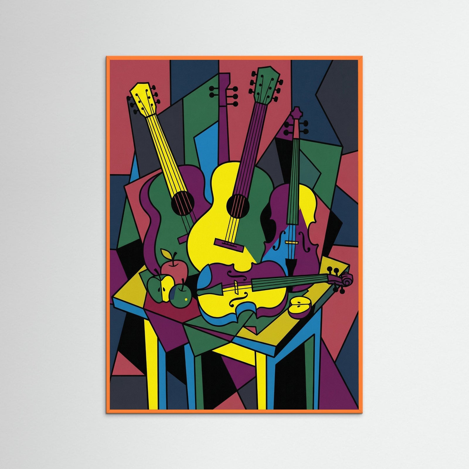 Orange Wood Abstract Gaze