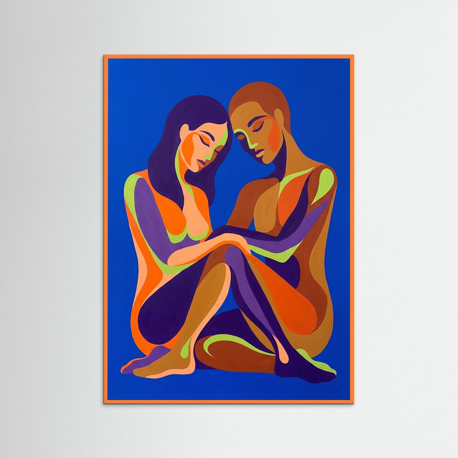 Orange Wood Abstract Gaze