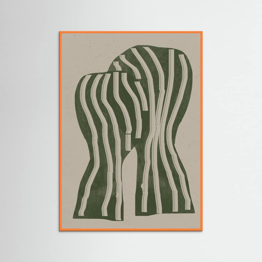 Abstract Kiss Poster – plakat og kunsttryk