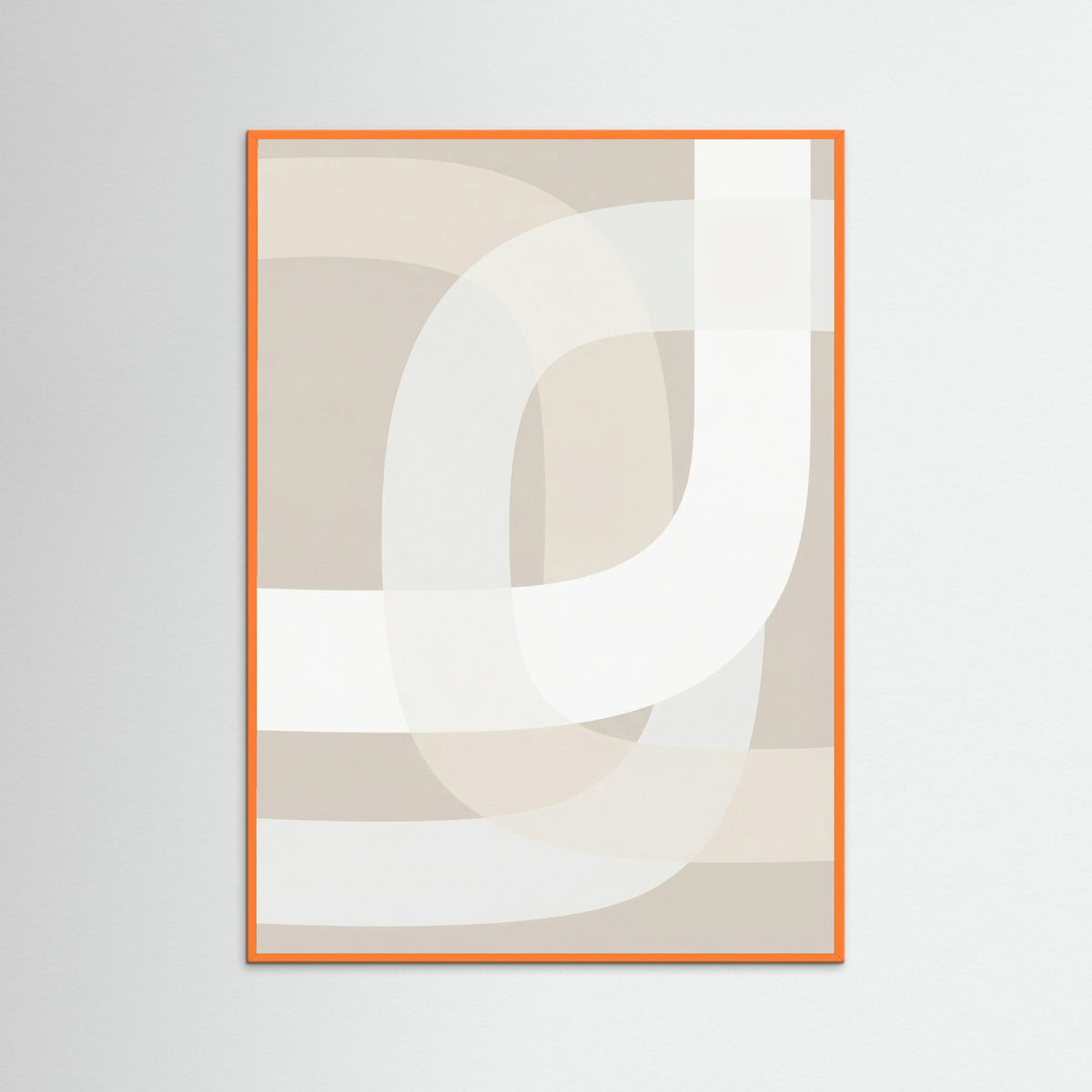 Orange Wood Abstract Labyrinth