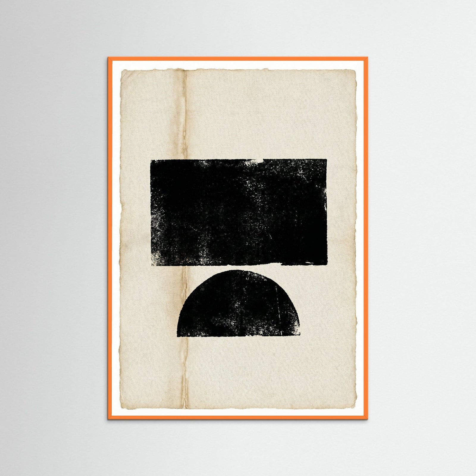 Orange Wood Abstract Profile