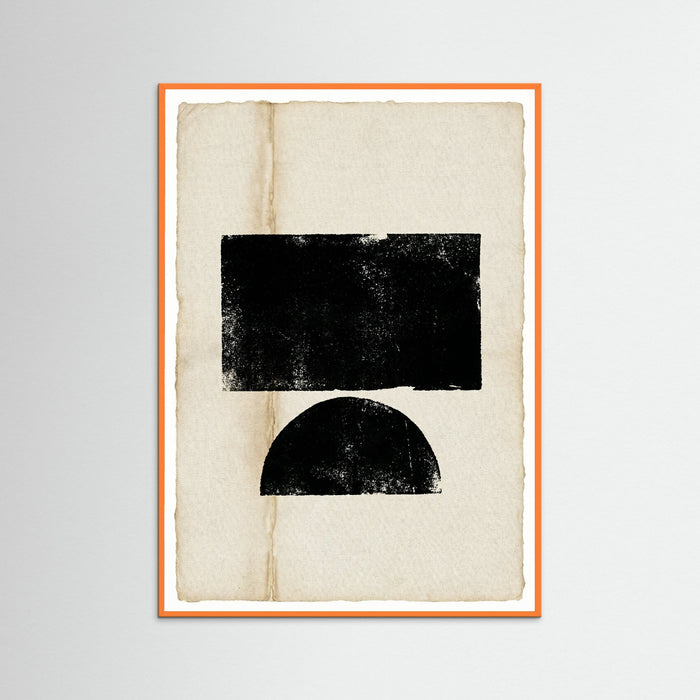 Orange Wood Abstract Profile