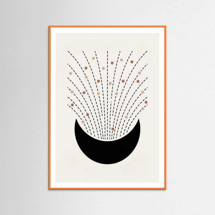 Orange Wood Abstract Radiance