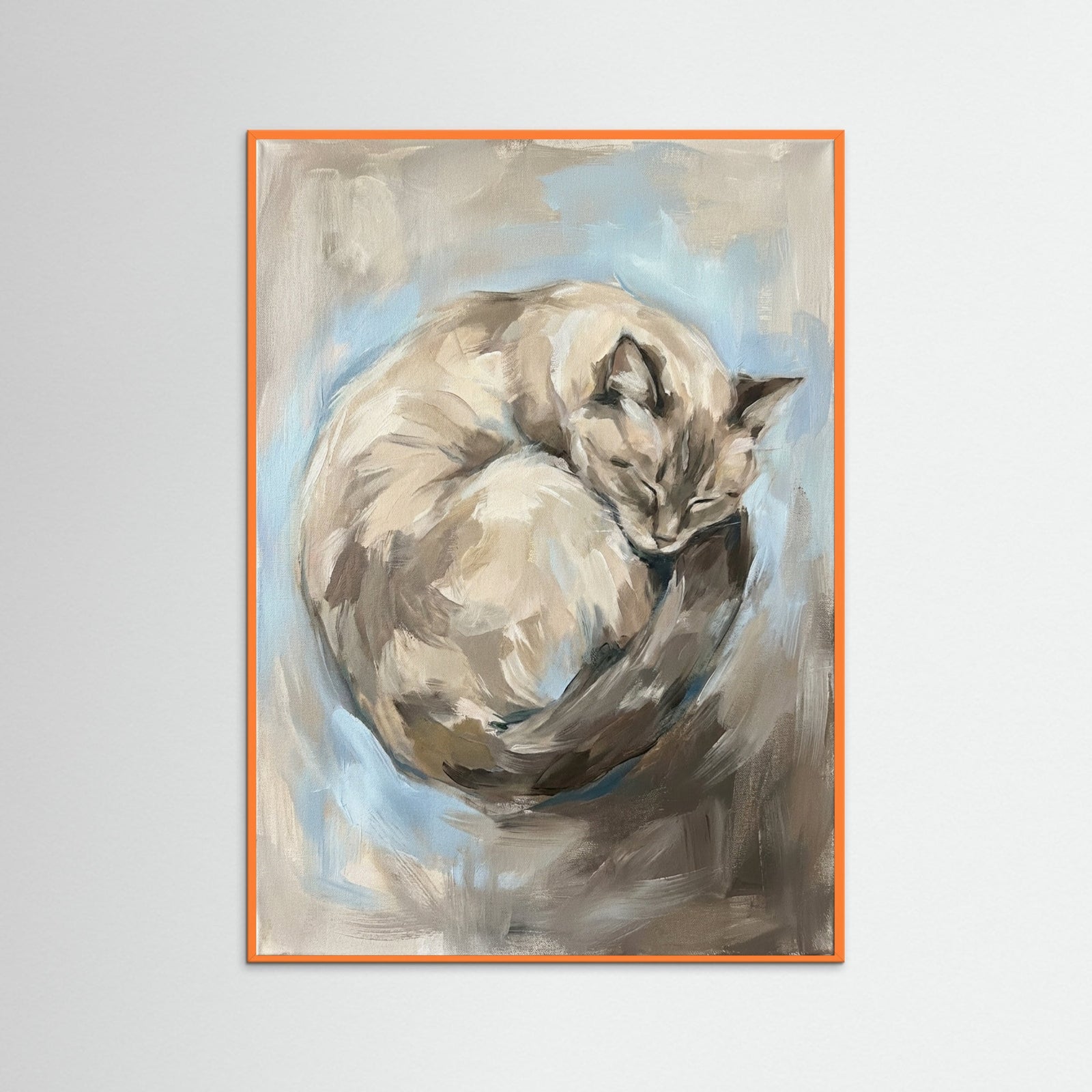 Orange Wood Abstract Repose