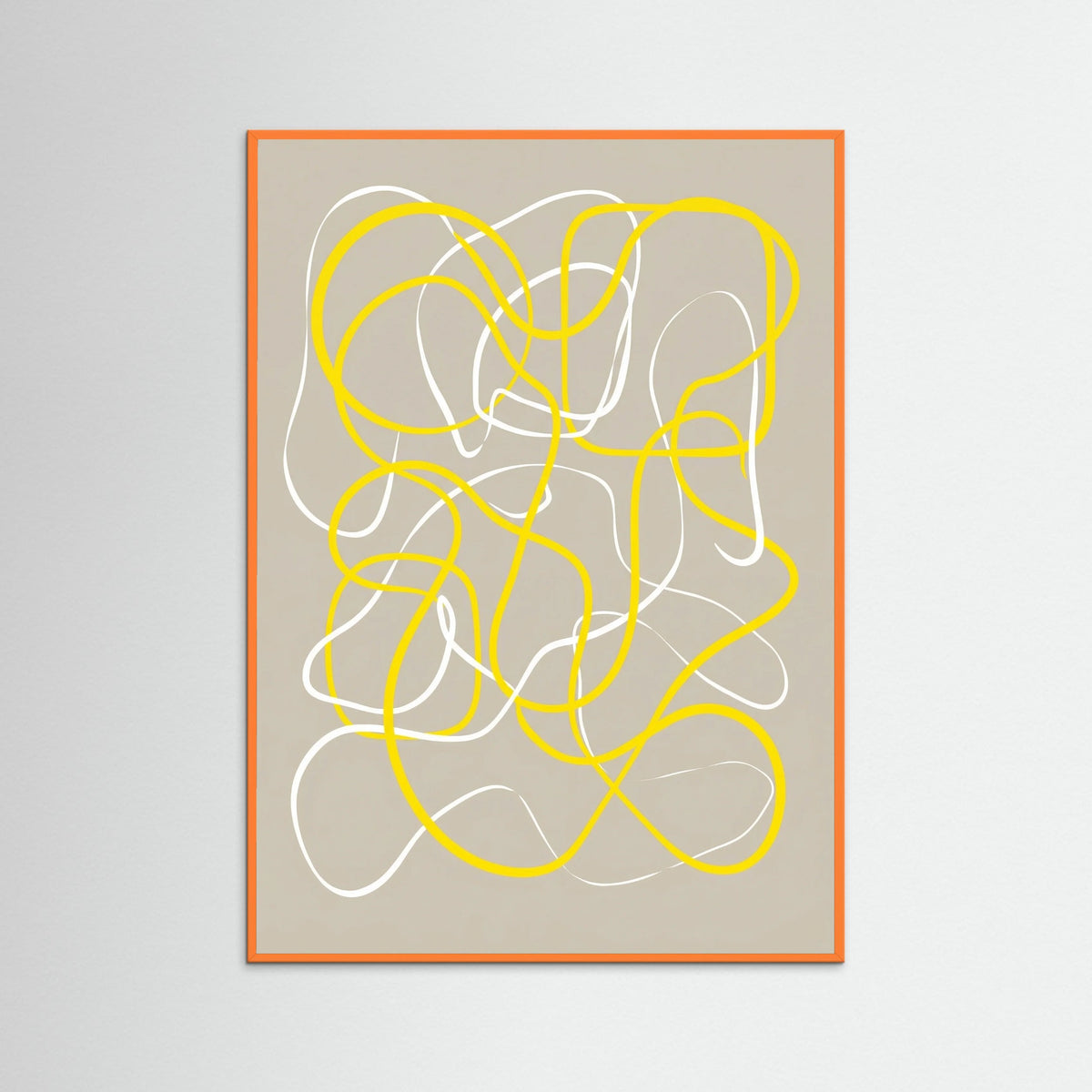 Orange Wood Abstract Tangent