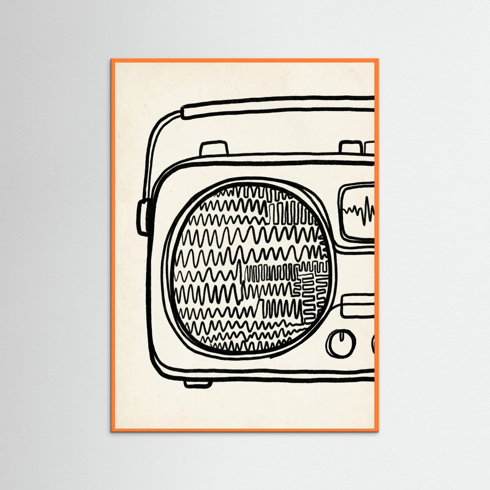 Orange Wood Abstract Urban Mind