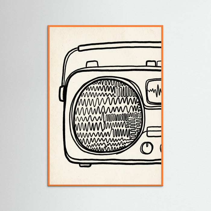 Orange Wood Abstract Urban Mind