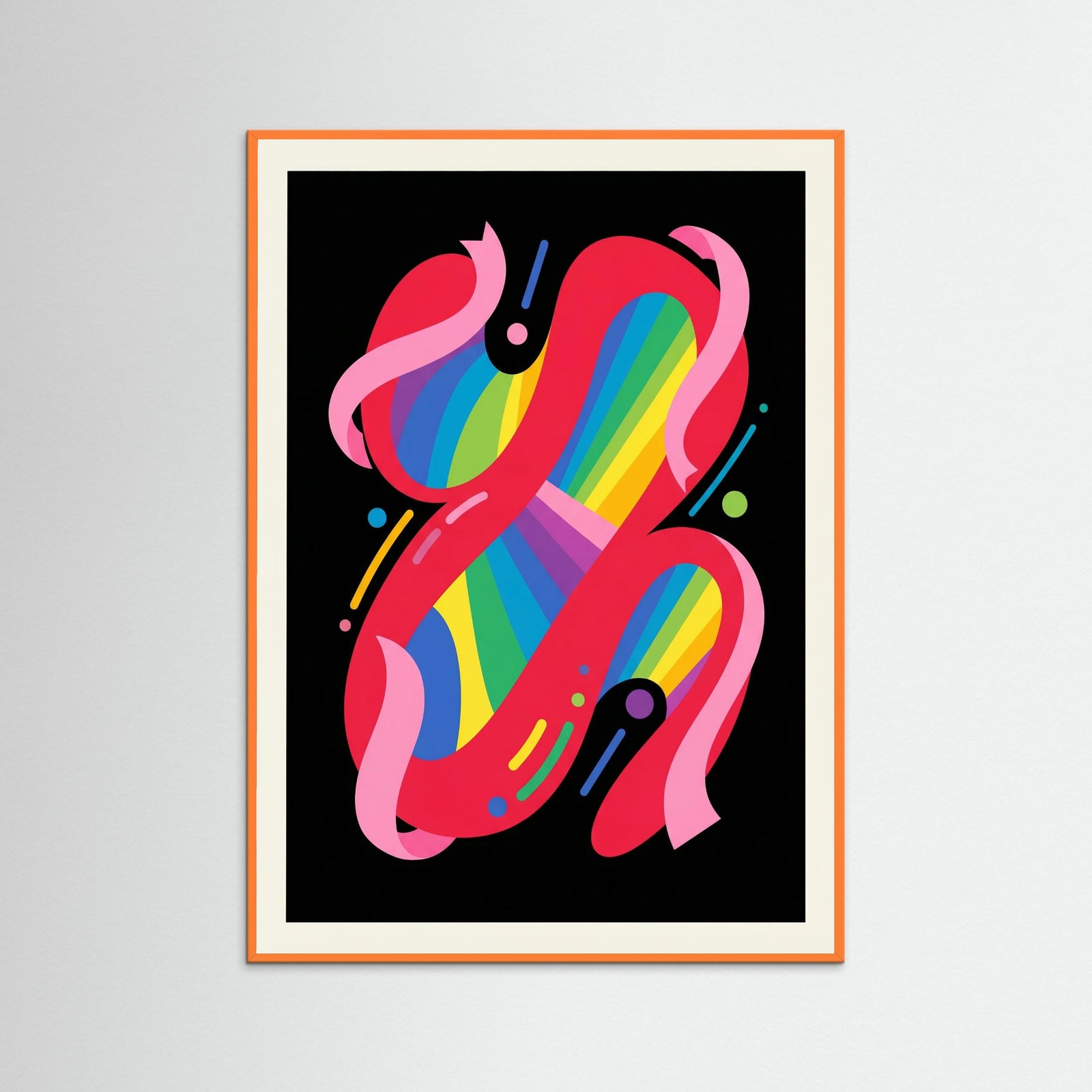 Orange Wood Abstract Vibrancy