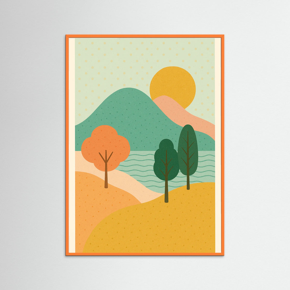 Orange Wood Affectionate Hug