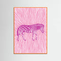 Poster African Zebra striking camouflage – poster e stampa artistica