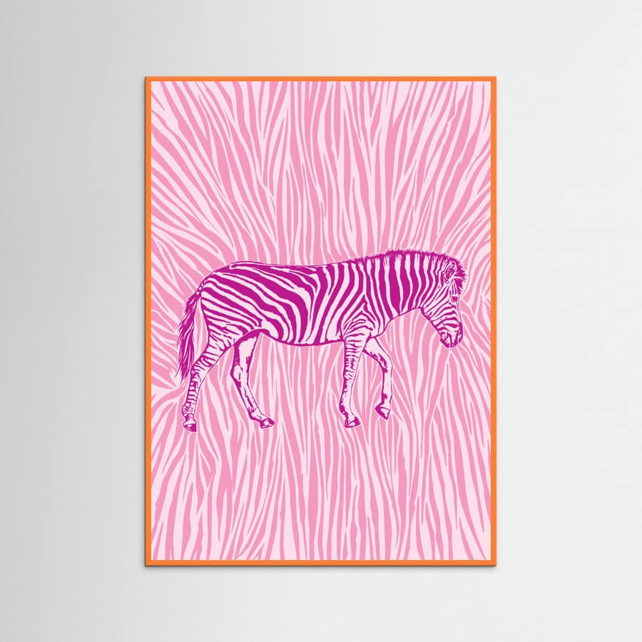 Poster African Zebra striking camouflage – poster e stampa artistica