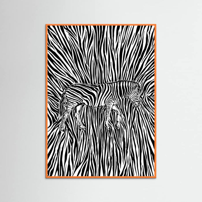 African Zebra striped camouflage -juliste – juliste ja taidepainatus
