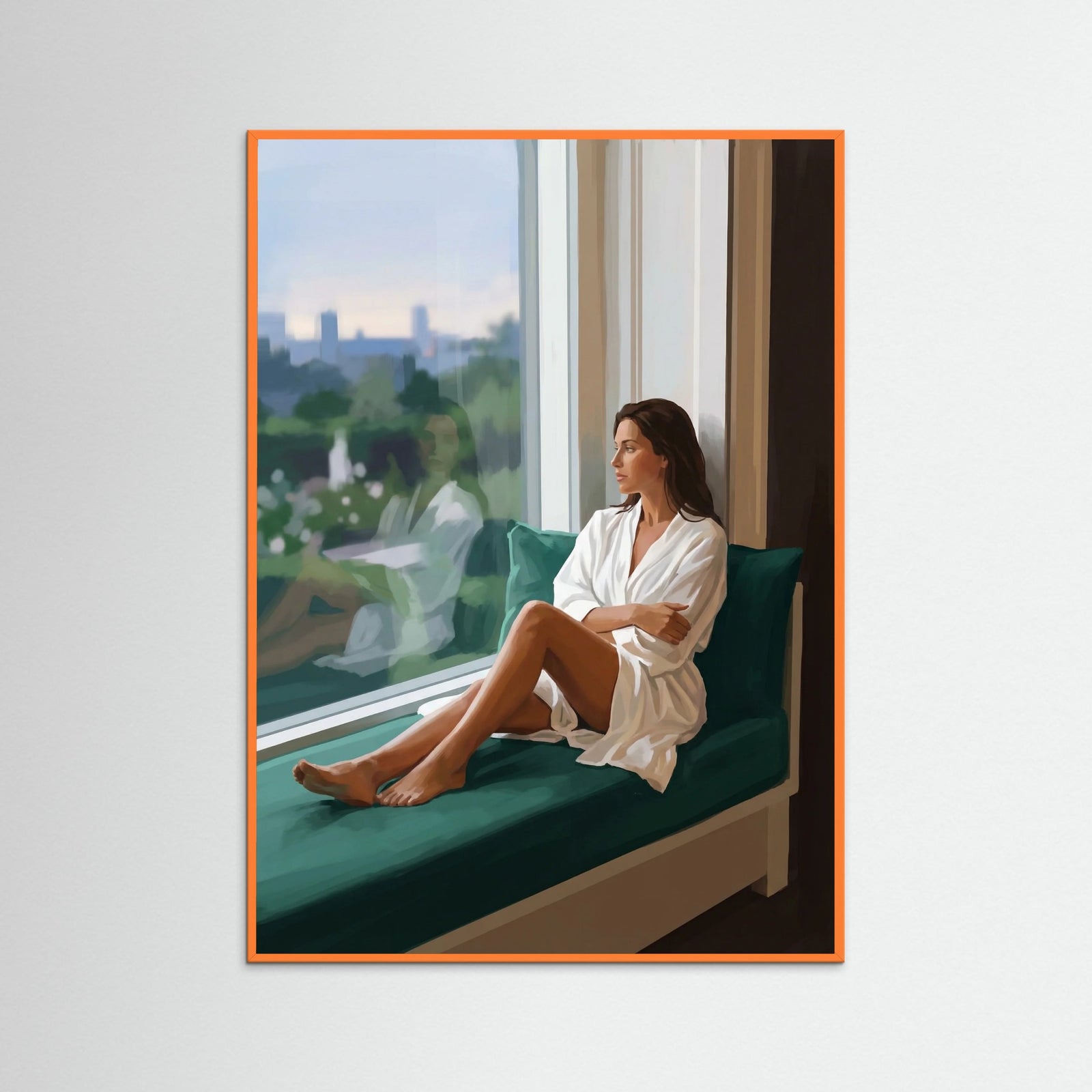 Orange Wood Afternoon Serenity