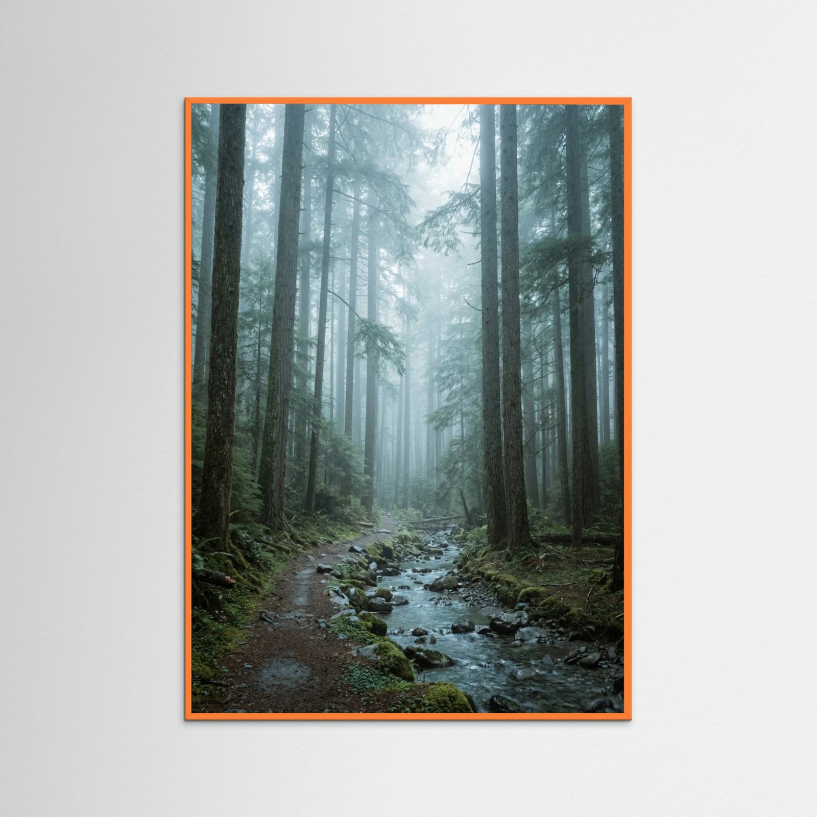 Orange Wood Alpine Reflection