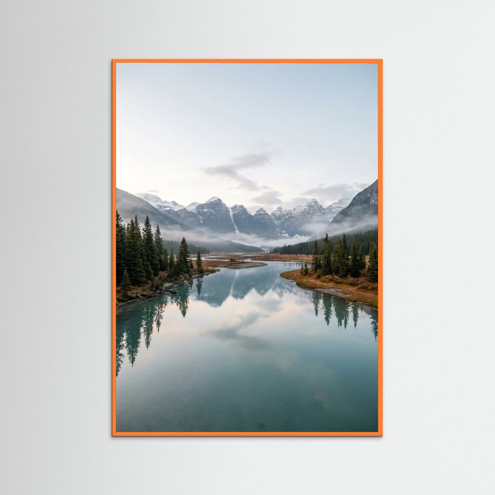 Orange Wood Alpine Serenity