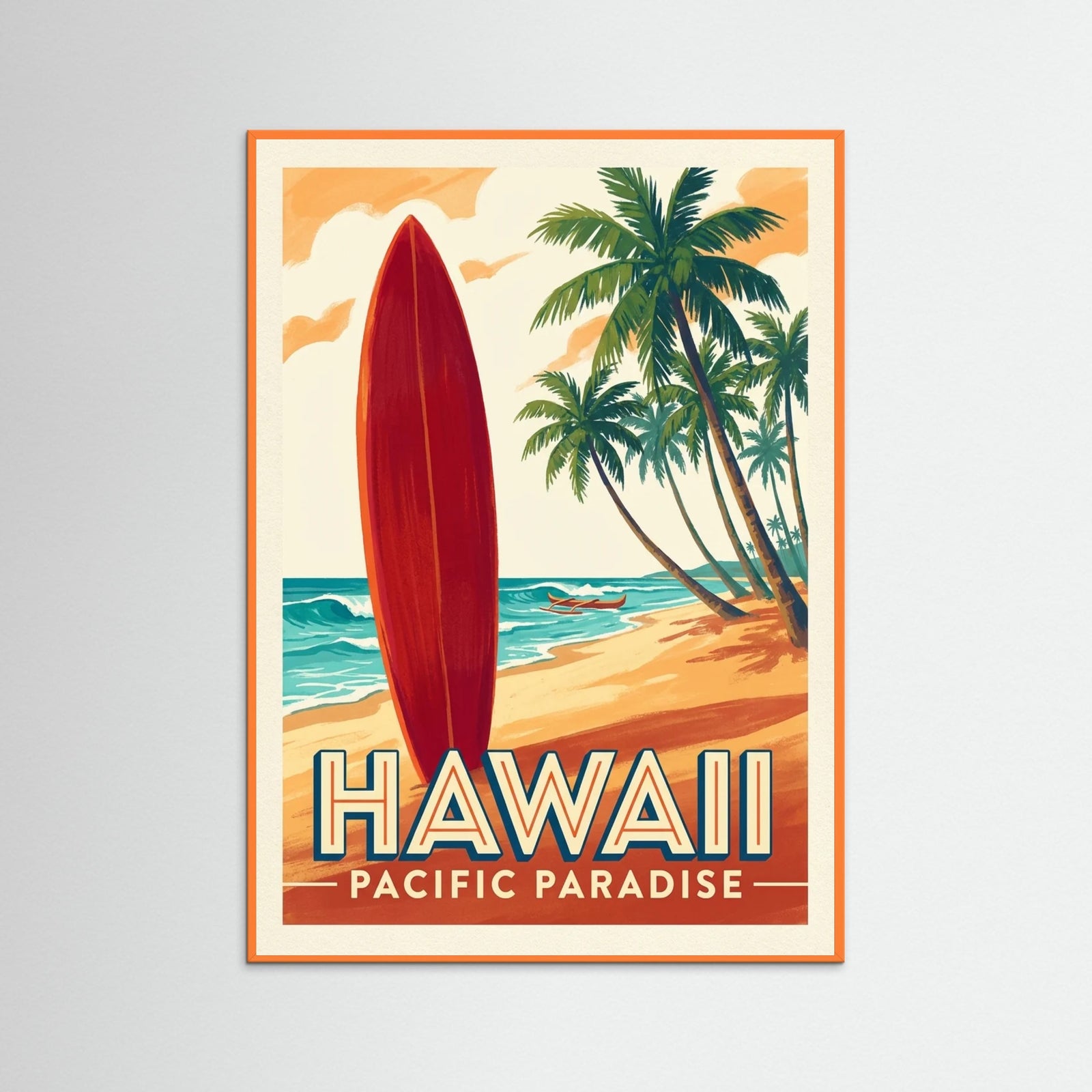 Orange Wood Alpine Ski Serenity