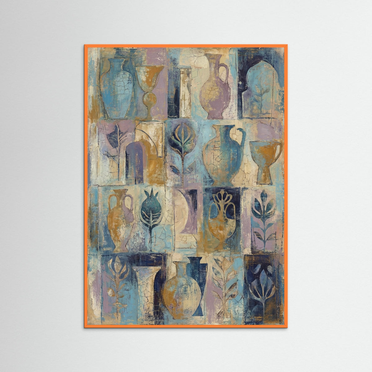 Orange Wood Ancient Composition