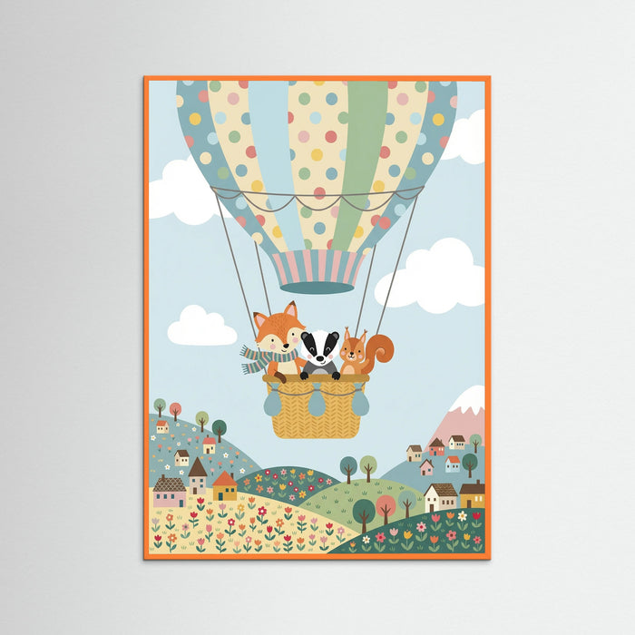 Orange Wood Animal Adventure Train