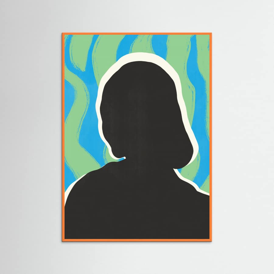 Anonymous Portrait In Cool Colors Poster – poster and art print