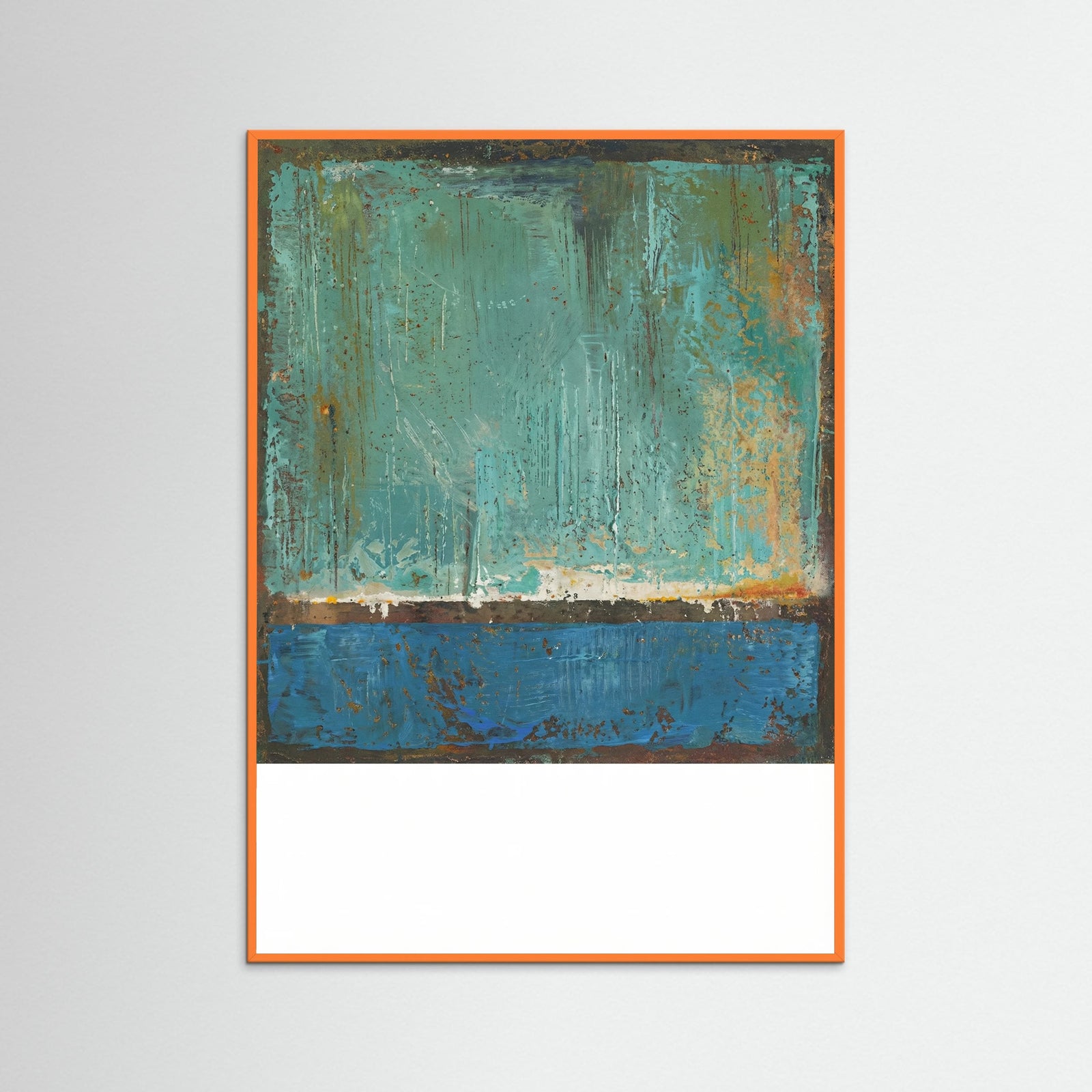 Orange Wood Aqua Horizon