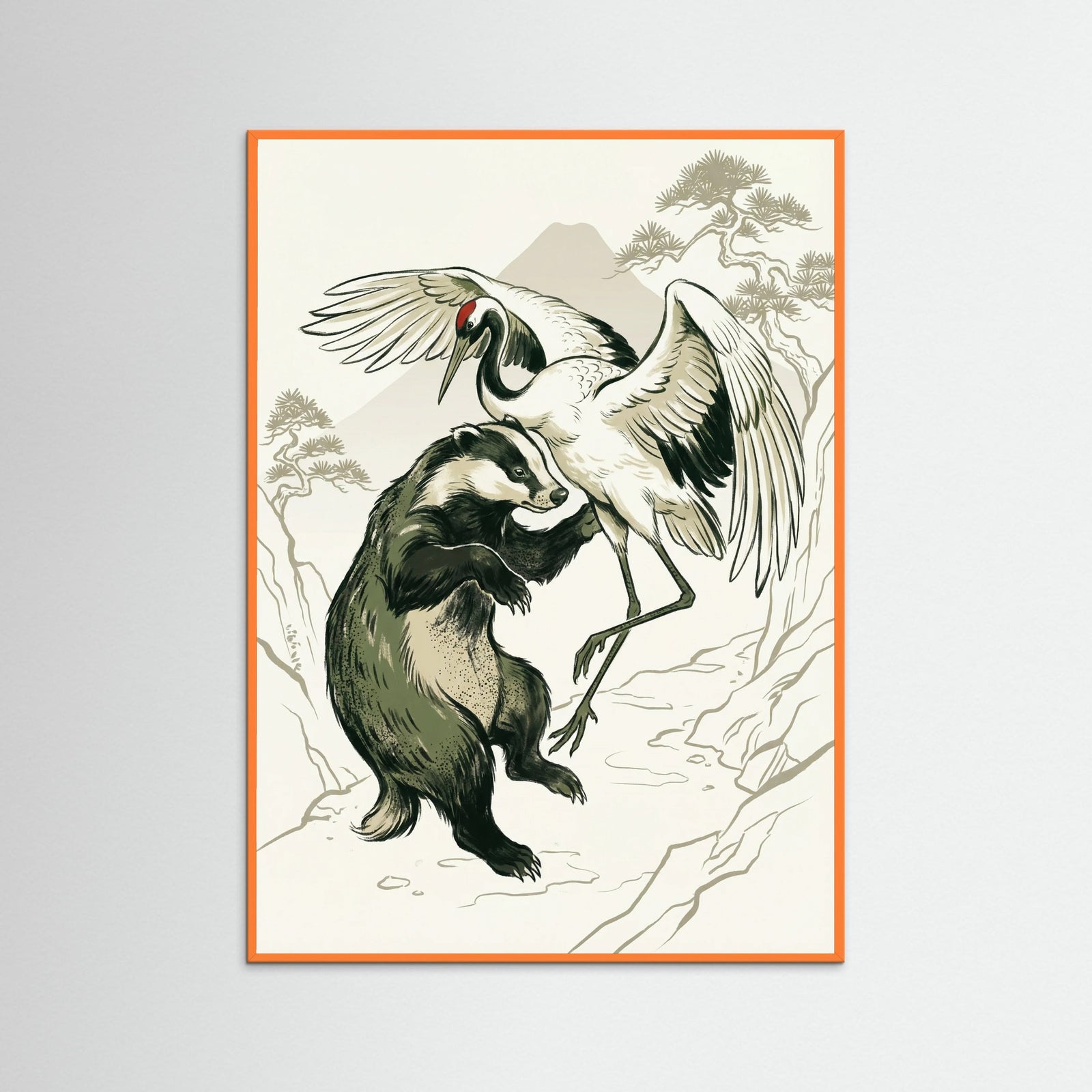 Orange Wood Aquatic Wrestle