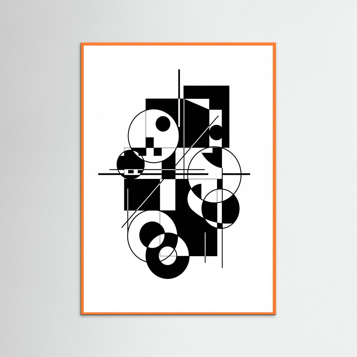 Orange Wood Art Print