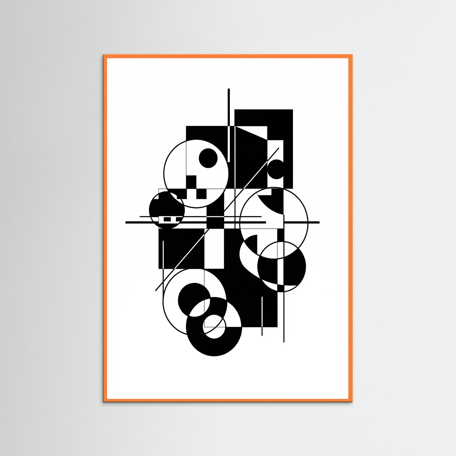 Orange Wood Art Print