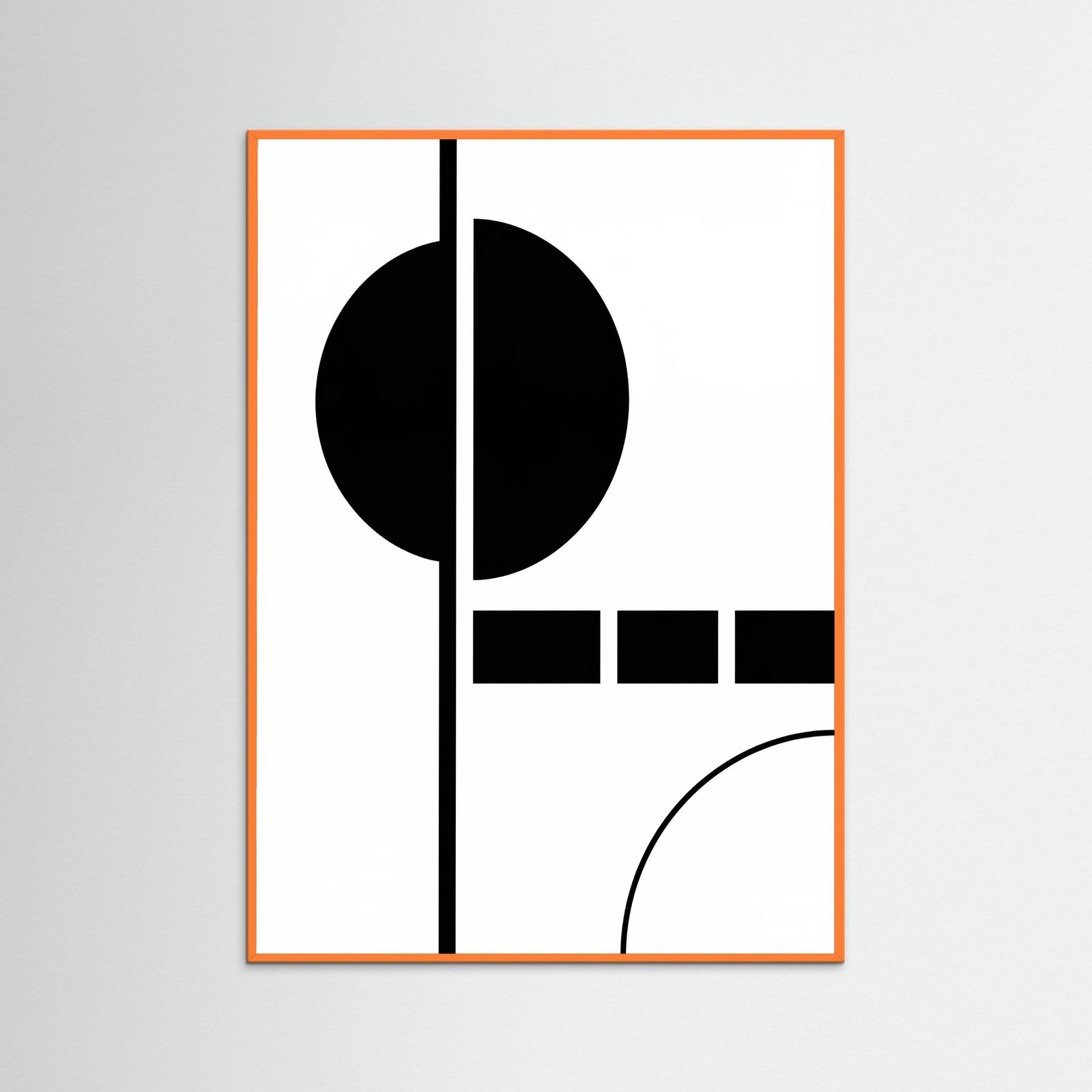 Orange Wood Art Print