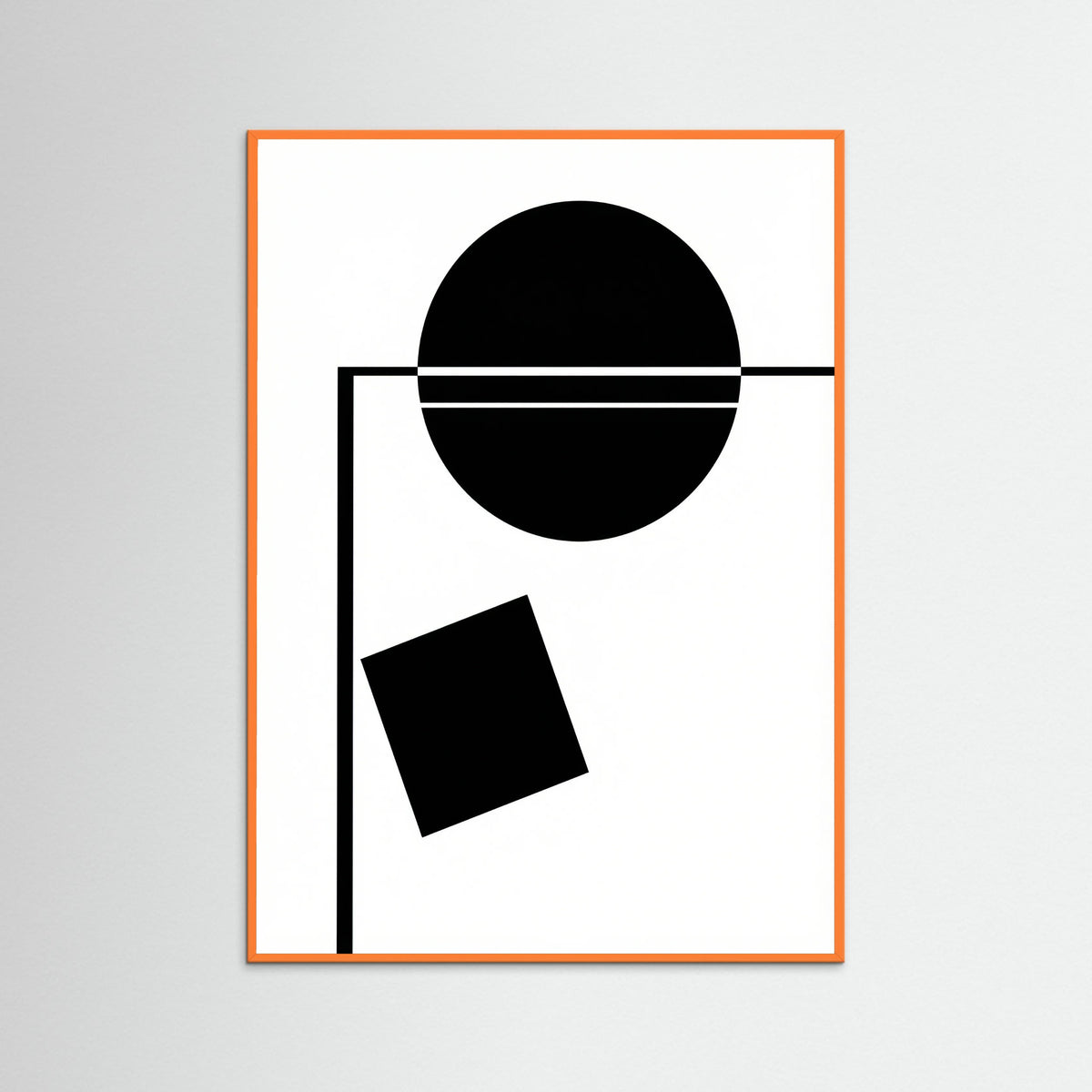 Orange Wood Art Print