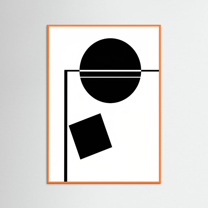 Orange Wood Art Print