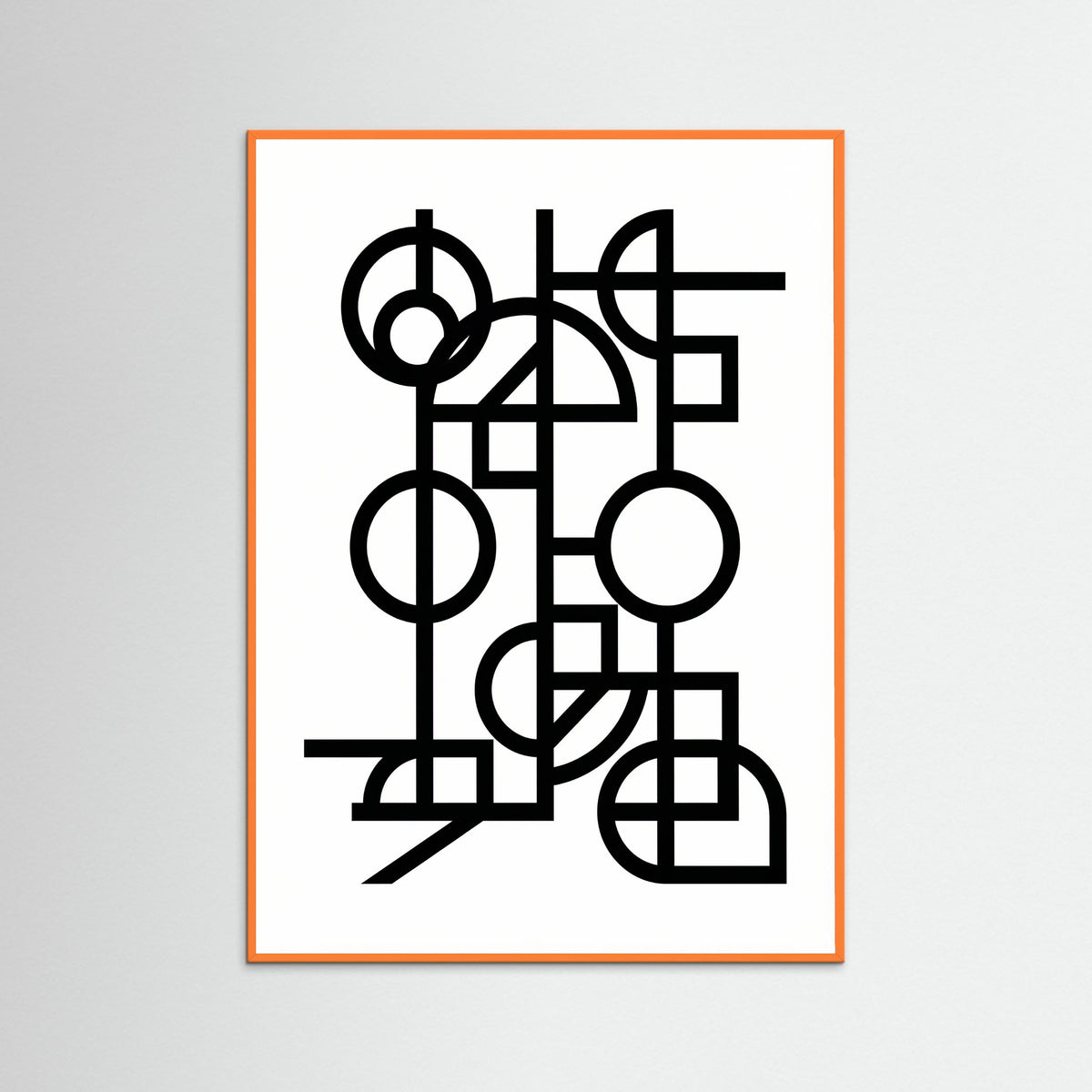 Orange Wood Art Print